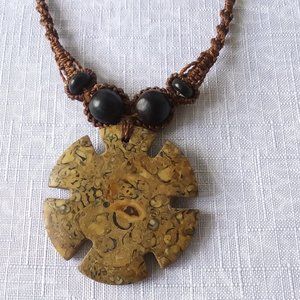 Handmade Mexican Fossil Necklace